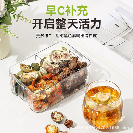 Selected early c late a combination tea Rosa roxburghii, kumquat, rose, poria, lily, mulberry, scented tea, fruit health tea bag