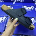 Royal blue leather