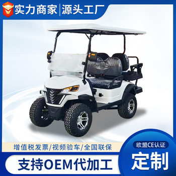 Electric Sightseeing Vehicles for Tourist Attractions, Fuel-Powered Shuttle Golf Carts, 4-Seater Golf Carts