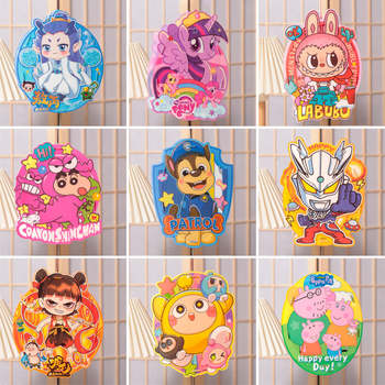 Mid-Autumn Festival New Satchel Lanterns for Kidsren and Girls DIY Cartoon Luminous Lanterns Handmade Materials Wholesale