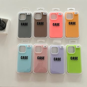 Factory Direct Sales Suitable for Apple 15Pro Max/Apple 15 Jelly Style Liquid Silicone Mobile Phone Case with Full Transparent Color