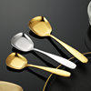 304 Stainless Steel Spoon Square Head Spoon Flat Bottom Spoon Dining Spoon Chinese Spoon Dessert Spoon Watermelon Spoon Mirror Polished