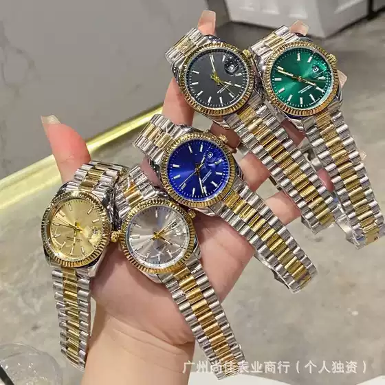 Manufacturer's Supply Log Series Casual Solid Three-Bead Steel Band Quartz Watch Men's Luxury Watch New Wristwatch