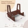 Wooden Display Stand Reading Stand Tablet Phone Placement Stand Vertical Record Storage Stand Retro Solid Wood Reading Stand