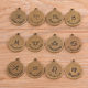2 Color 2 Size DIY Retro Alloy Jewelry Accessories 12 Constellation Pendant Charm Pendant Bracelet Necklace Accessories