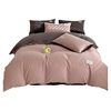 Pure Cotton Four-Piece Set, Solid Color Single Piece, Nantong Pure Cotton Three-Piece Set, Bed Sheet, Duvet Cover, Single Student Duvet Cover, Dormitory 4