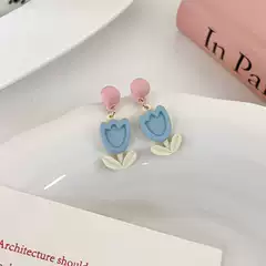 Korean Style Tulip Earrings for Women - Chic Minimalist Design, Early Spring New Arrival Fashion Ear Accessories