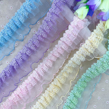 Lolita Double-layer Pleated Wave Lace Clothing Doll Clothes Pet Clothes Curtain and Other DIY Ruffle Accessories Lace