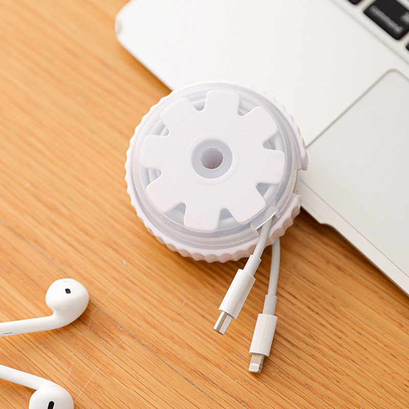 New Round Portable Cable Organizer, Data Cable Insert Board, Cable Storage Artifact, Cable Management Belt, Daily Home Use Cable Collector