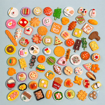 Artificial food and play resin accessories cream glue handmade diy small accessories miniature mini accessories hole shoes collocation