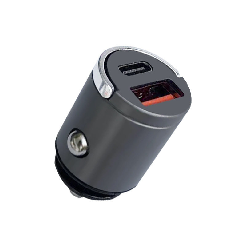 200W Mini Invisible Car Charger Universal Hidden Car Charger Super Fast Charge Cigarette Light USB Charging Head