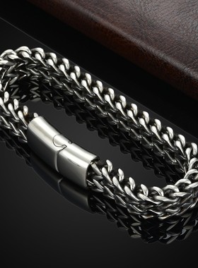 不锈钢编织四方形正反链