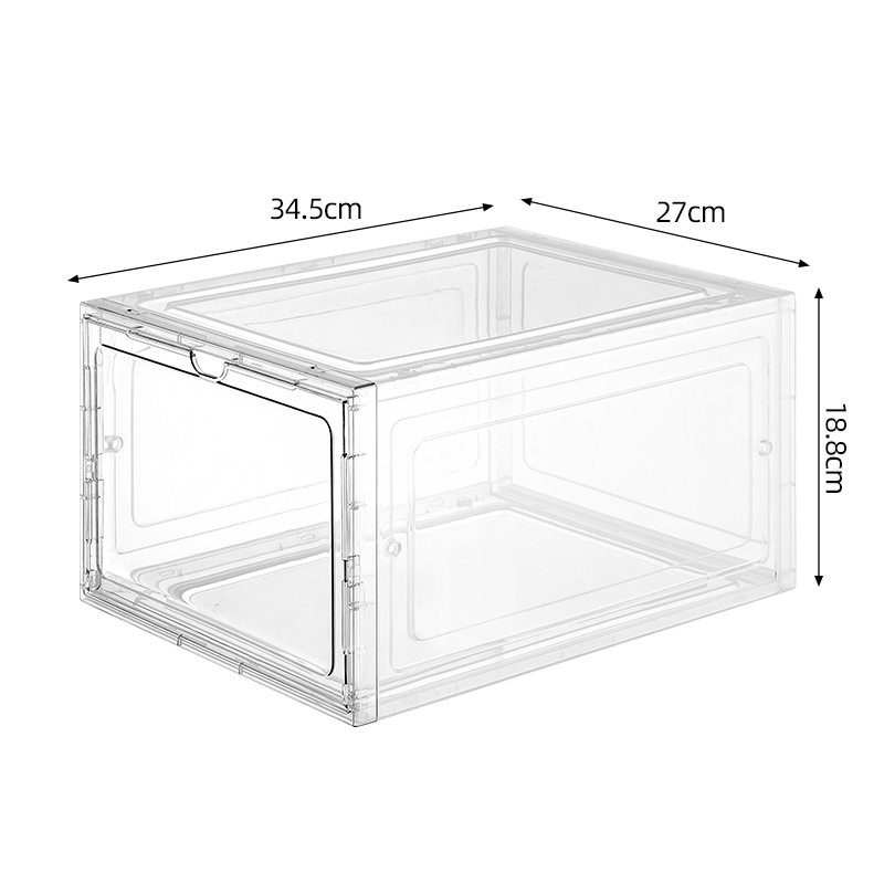 Transparent shoe storage box household stationery storage box sports shoe storage dustproof display cabinet cross-border shoe box