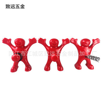 Creative Beer Bottle Opener Set Home Wine Stopper Set Festive Little Red Wine Bottle Opener Set