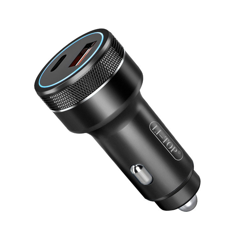 Suitable for Honor Huawei Vivo Mobile Phone Pd Car Charger Super Fast Charging 100W Car iPhone Car Charger