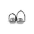 Two hollow silver pieces (thick five-pointed star on the back)