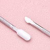 Stainless steel nail art small steel push dead skin push nail removal tool double head nail polish glue to remove dead skin metal nail push