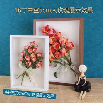 Creative Wooden Hollow Dried Flower Photo Frame Three-Dimensional DIY Display Frame Dried Flower Specimen Frame DIY Handmade Photo Frame Empty Frame