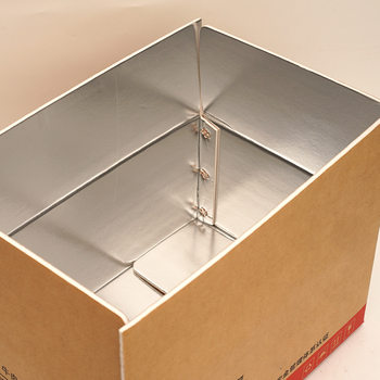 Factory cold chain carton aluminum foil insulated box foldable foam carton express fruit and vegetable fresh box