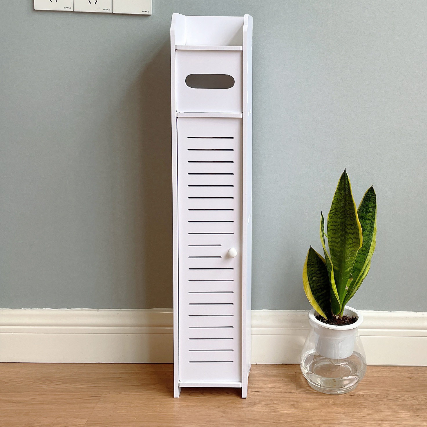 Bathroom Storage Rack Waterproof Toilet Gap Floor-Standing Movable Storage Cabinet Washstand Side Cabinet