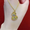 GF060-small gourd necklace