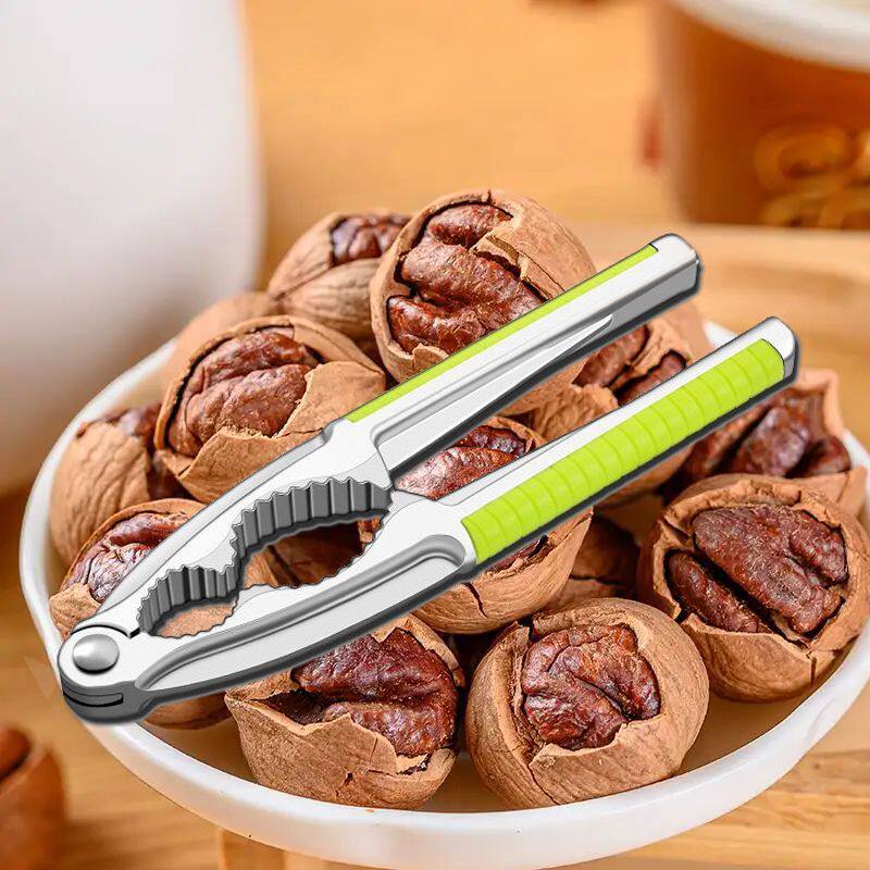Solid Thickened Peach Tongs Zinc Alloy Core Pliers Hazelnut Nut Dried Fruit Clip Pine Nut Pecan