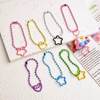 Color five-star love wreath horn order double bag buckle DIY bracelet necklace accessories beads material
