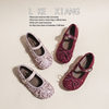 Girls Princess Shoes 2025 Autumn and Winter New Children's Crystal Shoes Baby Girl Small Leather Shoes Soft Sole Sequin Performance Shoes