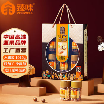 Premium Nuts and Dried Fruits Gift Box Global Premium Nuts 1010G/Can Pistachio Hazelnut Almond Holiday
