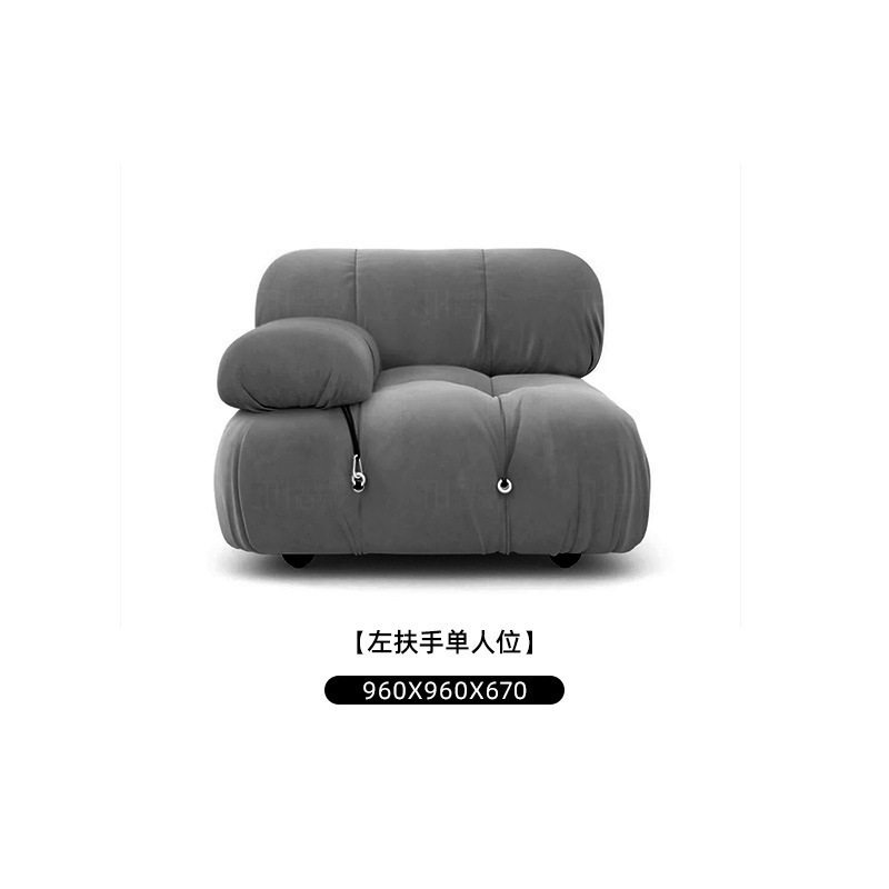 小红书同款网红沙发布艺经典模块沙发客厅自由组合方块羊羔绒沙发