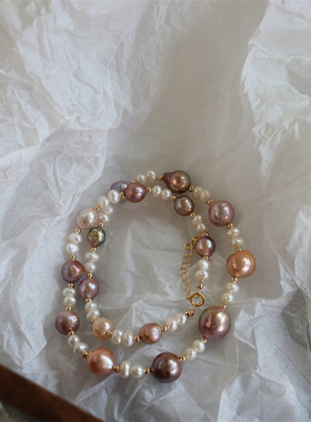 珍珠项链淡水珍珠锁骨链