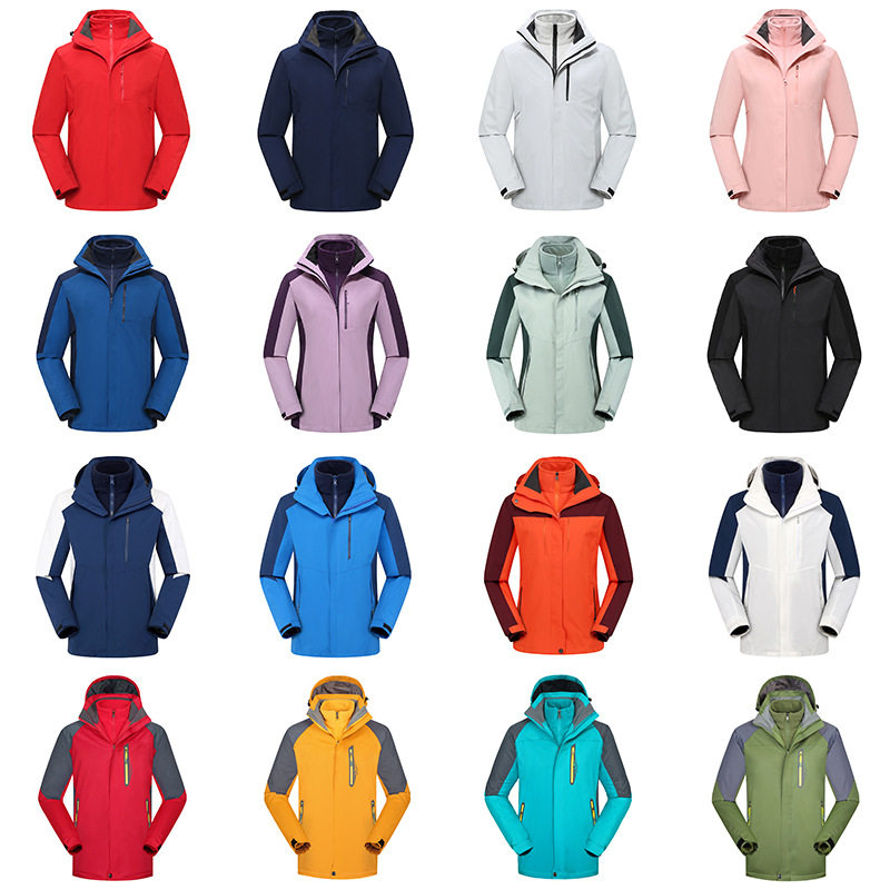 Jacket Custom Workwear Printed with Logo Windproof Thin Workwear Jacket Niaojia Three-In-One down Jacket Printed