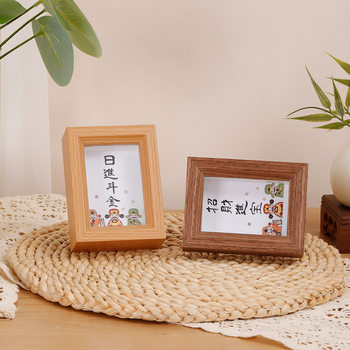 Polaroid 3inch Photo Frame Hollow Stereo Wooden Glass Picture Frame Cultural and Creative Butterfly Insect Specimen DIY Decorative Ornaments