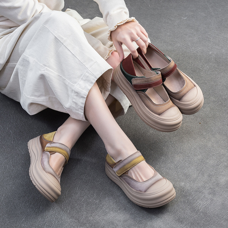 Giày Thể Thao Tăng Chiều Cao Nữ Đế Cao Hàng Mùa Hè Phục Cổ Cổ Điển