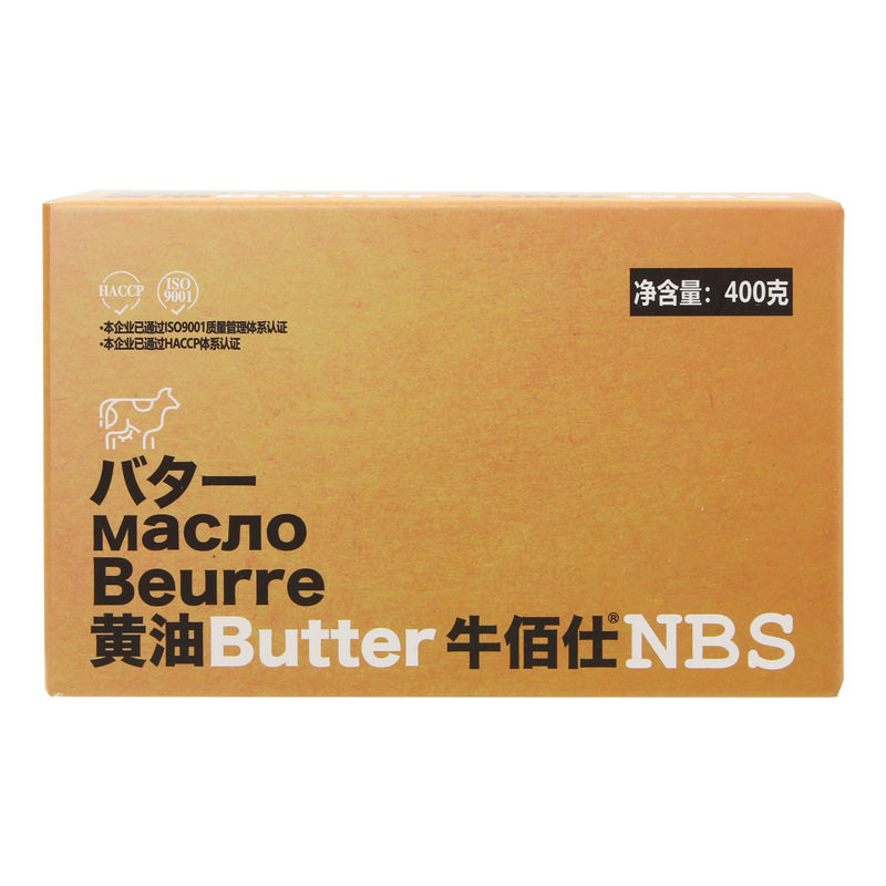 Niu Bashi Animal Butter 400g Household Biscuits, Snowflake Pastry, Spreadable Bread, Fried Steak Special Baking Materials