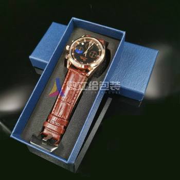 Black Lenny Pattern Dw Watch Box Rectangular Jewelry Box Heaven and Earth Cover Watch Box Packaging Paper Box Hot Stamping Logo