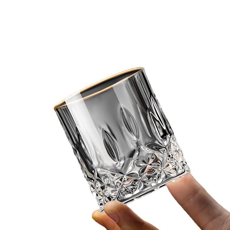 High-End Household 0.1kg Liquor Glass Set Light Luxury High-End Two Small Cups Liquor Dispenser for Restaurants Commercial Use Thickened