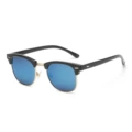 Bright Black Gold Frame blue reflective polarized C29