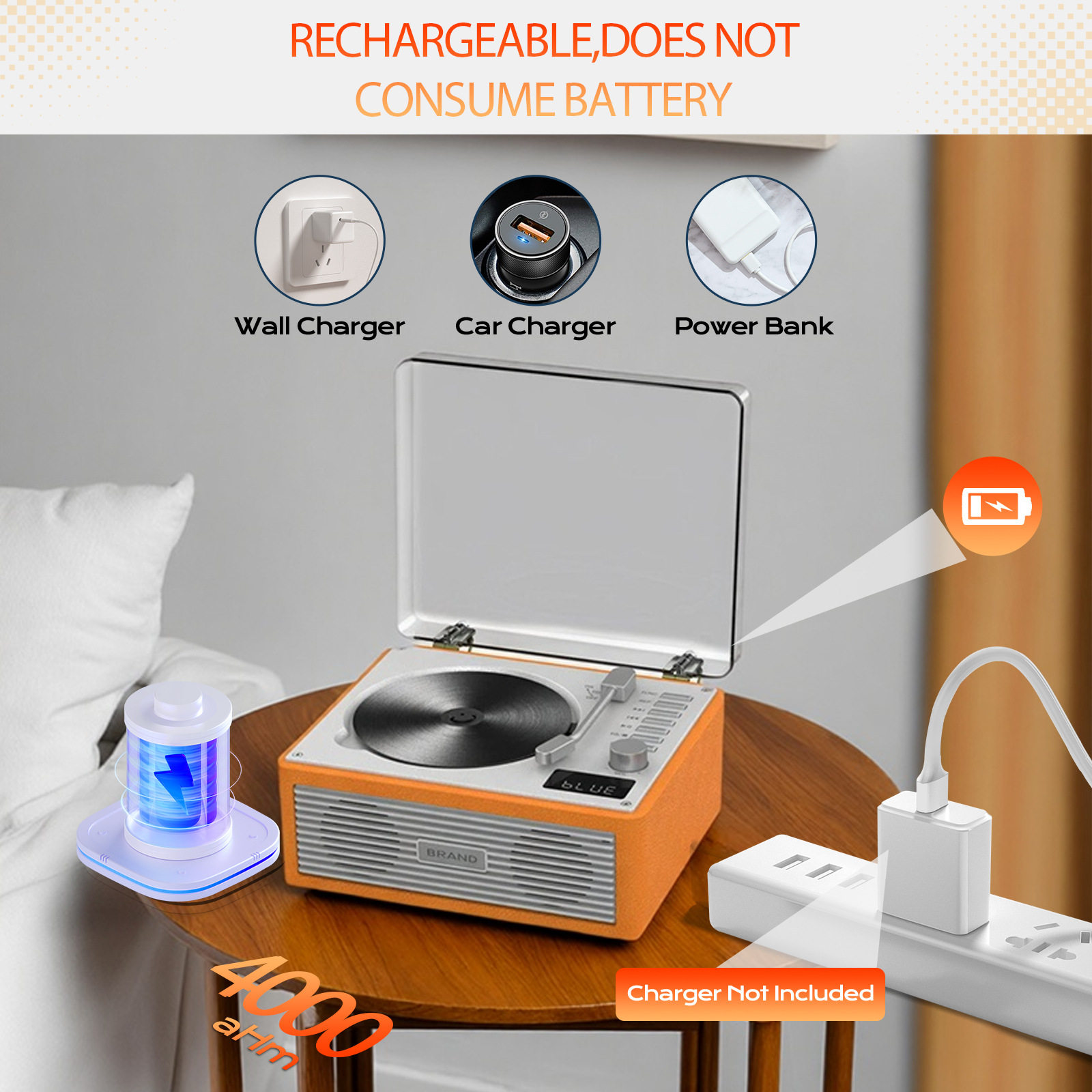 Customized Retro Cd Player Bluetooth Speaker Music Album Player Portable Home Audio Disc Player
