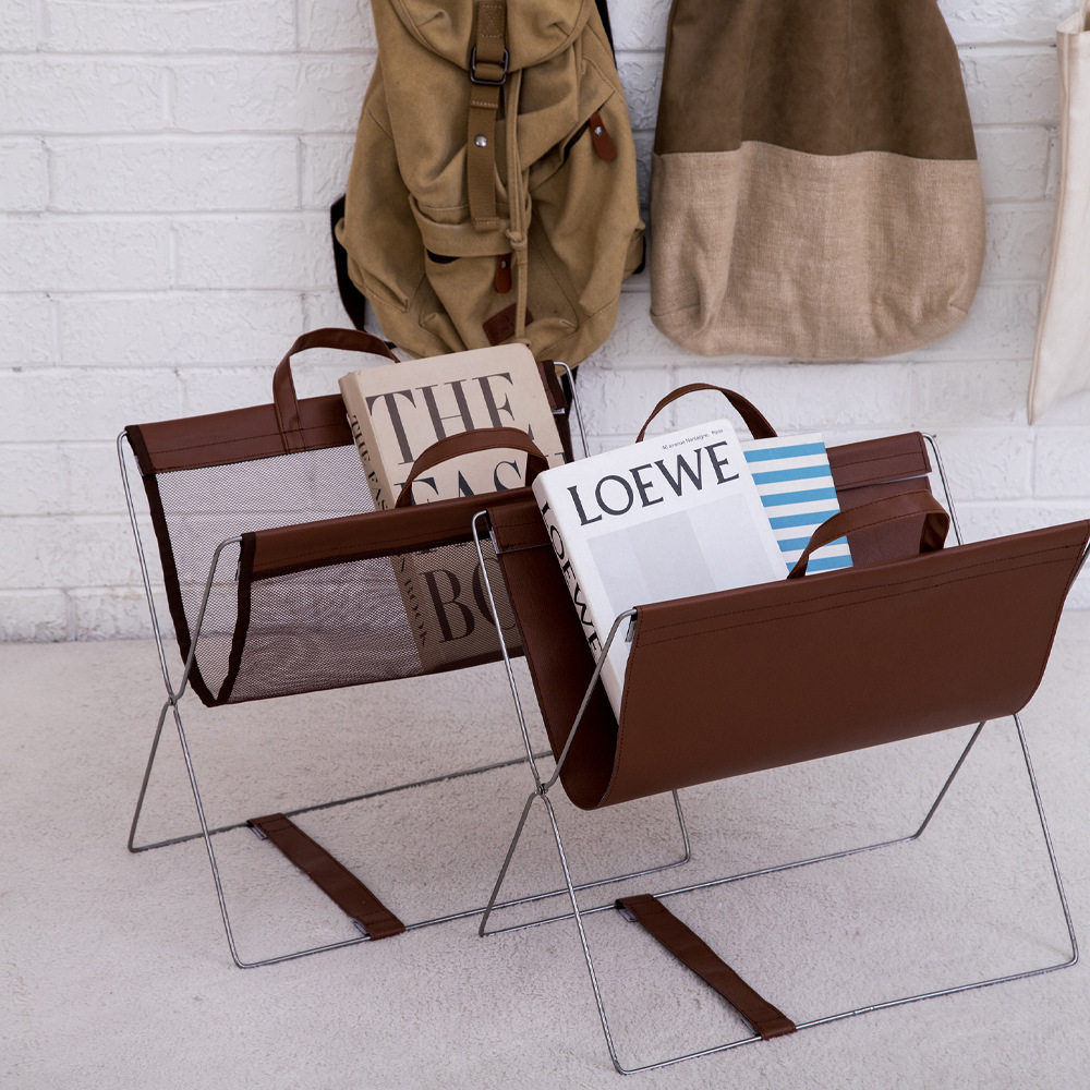 Modern Light Luxury Model Room Bookshelf Magazine Rack Storage Rack Desktop Home Picture Book Storage Rack