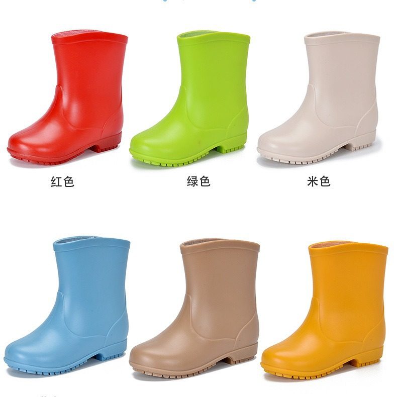 Small Size Middle Size Children's Rain Boots Rain Boots Toddler Shoes Walking Shoes Anti-slip Shoes Rubber Shoes Water Climbing Shoes Water Playing Shoes