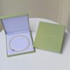 Jewelry flannel jewelry box gray pearl necklace ring set box storage box pendant jewelry packaging box wholesale