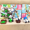 Cartoon simulation panda eraser creative national treasure panda family pencil handwriting erasing tool Children's Prize