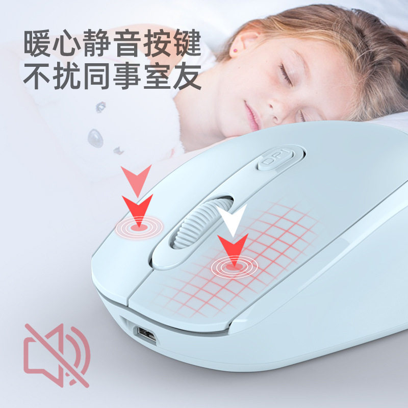 M107 Morandi Wireless Mouse Bluetooth Mouse Silent Rechargeable Mouse Private Model