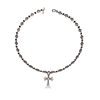 Crocky Star CH Hip Hop Nightclub Fashion Brand Cross Necklace Handmade Chain Valentine's Day Gift Vintage Imitation Silver Hanging Chain