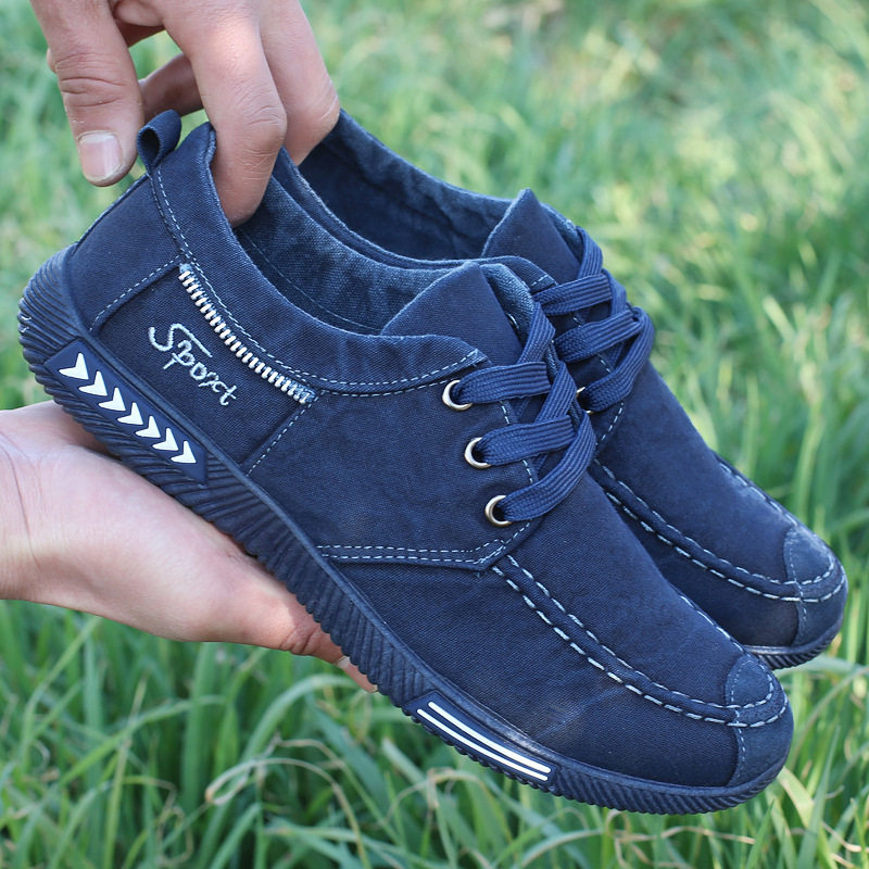 shoes for men in spring and autumn, deodorant men's shoes, non-slip and wear-resistant canvas shoes, breathable work shoes, soft-soled casual shoes
