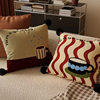 American Retro Home Pillow Removable Pillow Cover High-End Living Room Sofa Back Cushion Bedroom Bedside Cushion