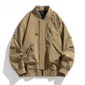 Khaki [baseball collar]-spring and autumn
