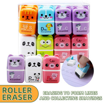 New generation of excellent cute cartoon animal roller children's eraser can remove crumbs Primary School students creative stationery wholesale