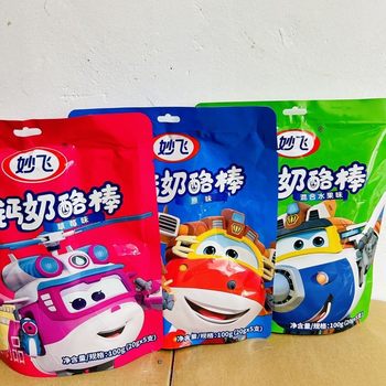 Miaofei Cheese Sticks Original Fruit Strawberry Flavor Cheese Cheese Ready-Made Wholesaler Supermarket Popular Model